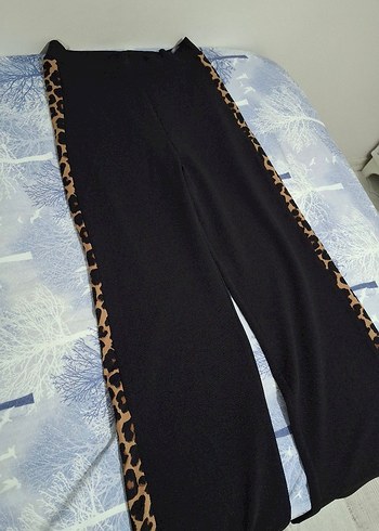 Düğmeli Leopar Desenli takım - Görsel 3