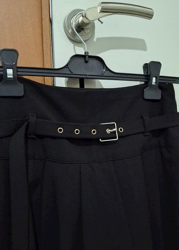 Kemerli Siyah Mini Etek - Görsel 2