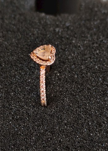 Pandora Pandora altın kaplamalı 54 size gümüş Pembe taşlı yüzük