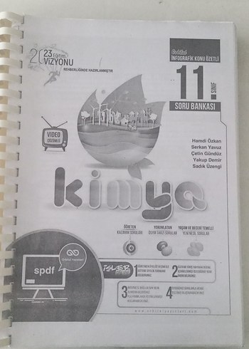 11. Sınıf Fizik kimya matematik fotokopi test kitapları hepsi - Görsel 6