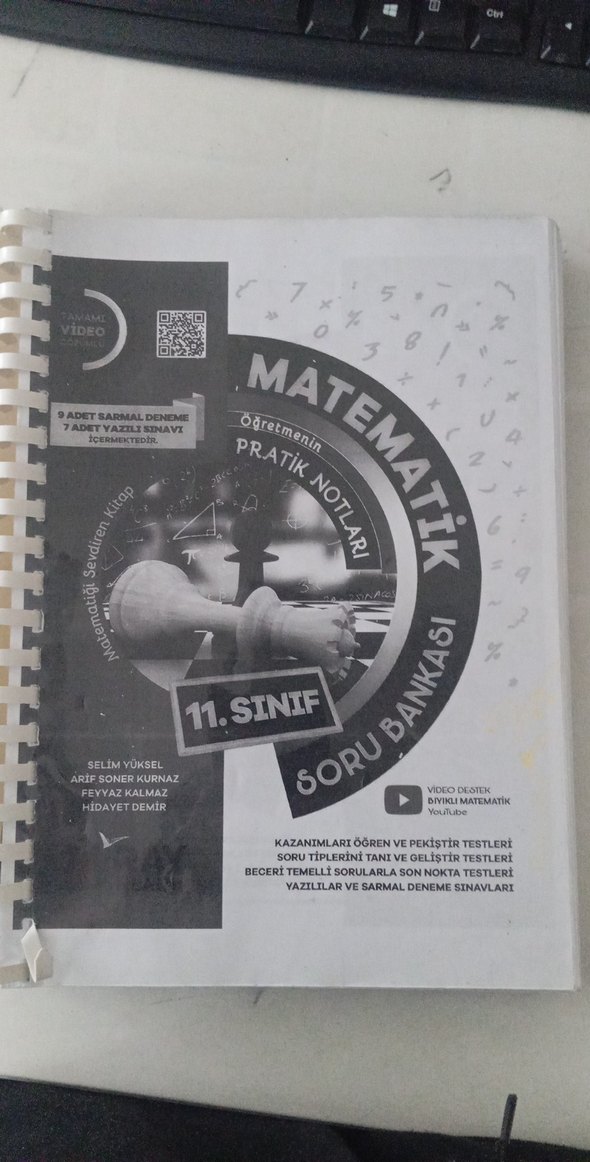 11. Sınıf Fizik kimya matematik fotokopi test kitapları hepsi - Görsel 4