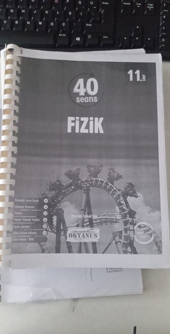 11. Sınıf Fizik kimya matematik fotokopi test kitapları hepsi - Görsel 2