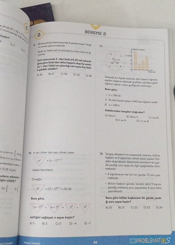 TYT fen /tyt matematik /tyt problem denemeleri sıfırdır. - Görsel 2