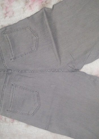 kadın bol paça yüksek bel kot pantolon - Görsel 2