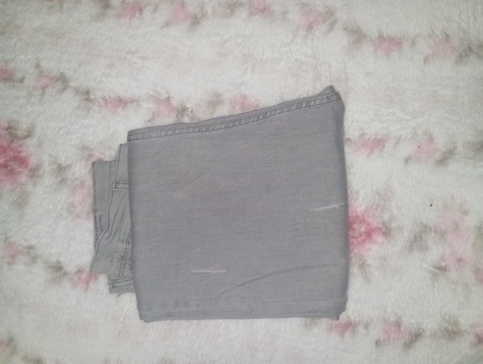 kadın bol paça yüksek bel kot pantolon - Görsel 3