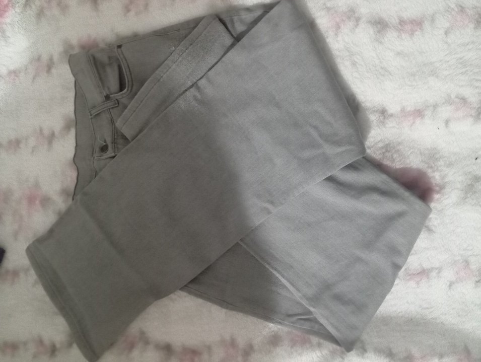 kadın bol paça yüksek bel kot pantolon - Görsel 5