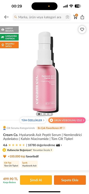Cream co serum