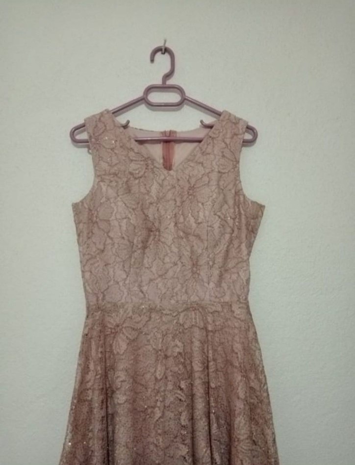 gül kurusu aiye elbise - Görsel 2