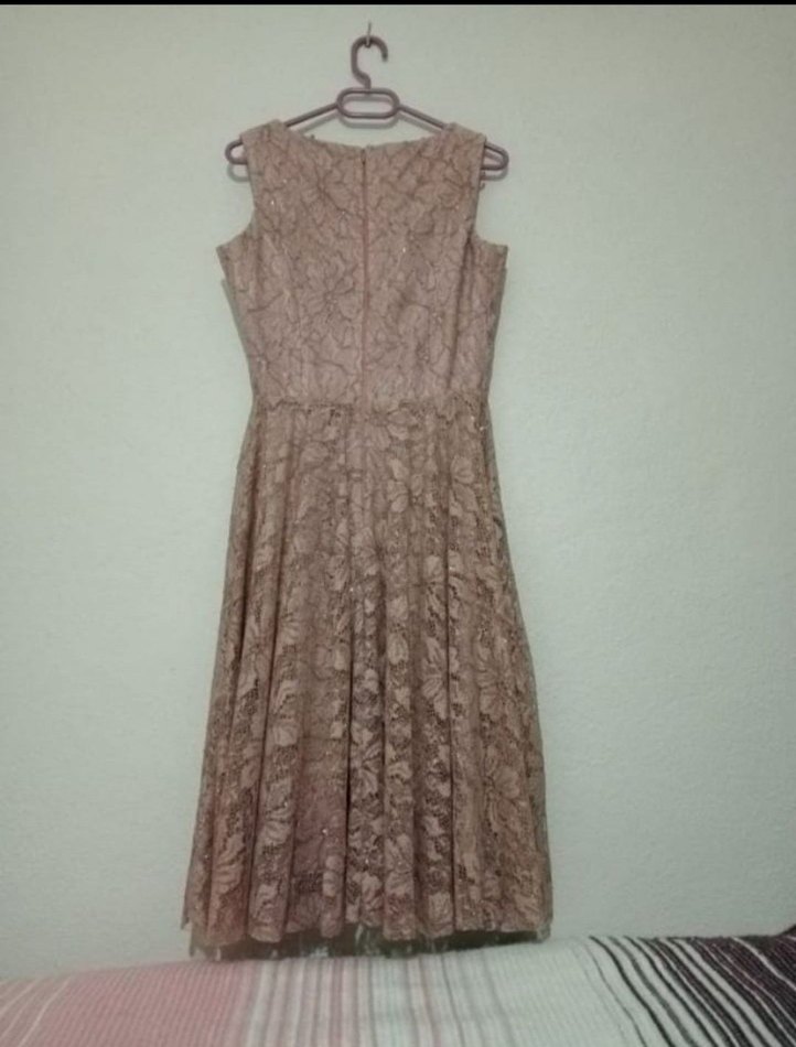 gül kurusu aiye elbise - Görsel 3