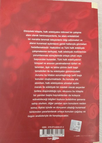 Türk Halk Edebiyatı El Kitabı - 14. Baskı