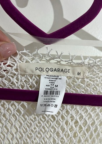 Polo Garage Polo Garage Dantel Detaylı Beyaz Örgü Yelek