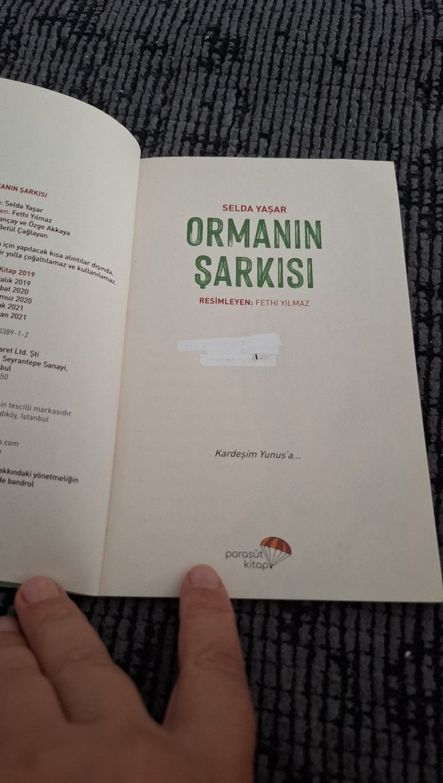 Ormanın Şarkısı - Çocuk Kitabı - Görsel 2