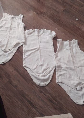 LC Waikiki BebekKolsuz Beyaz Body 3'lü Set