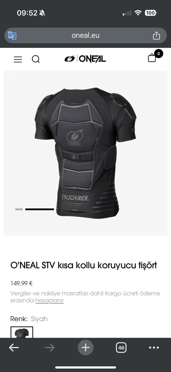 O'NEAL STV Kısa Kollu Koruyucu Tişört - Görsel 2