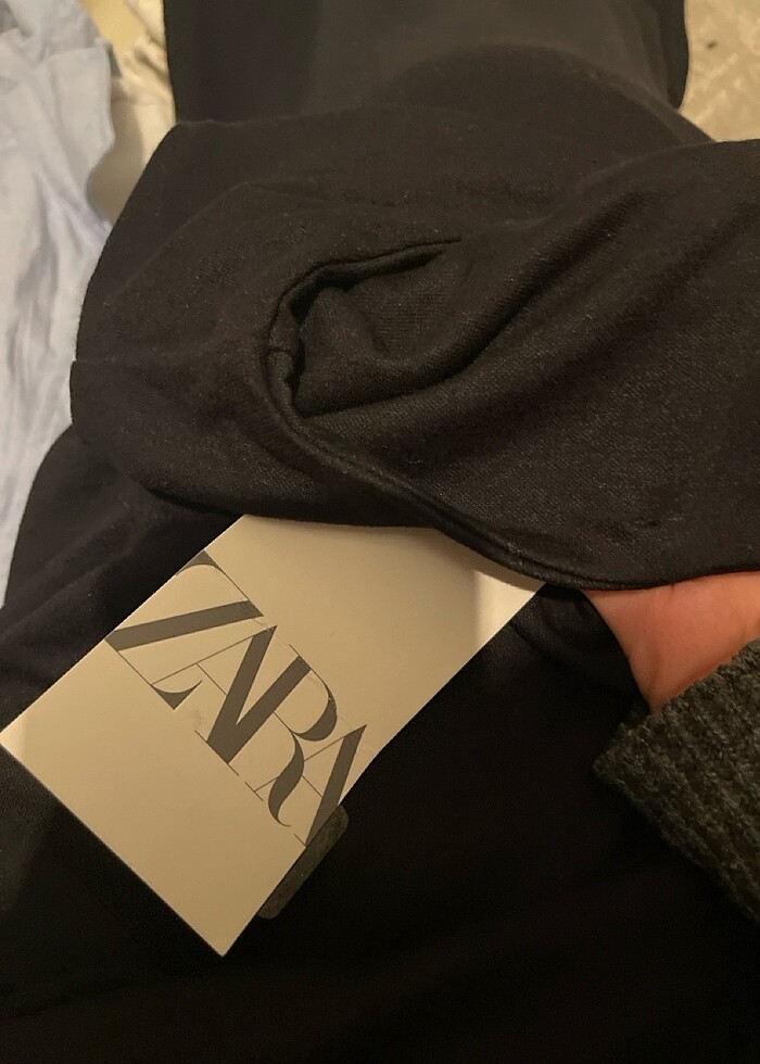 Siyah drape uzun yırtmaçlı zara elbise - Görsel 5