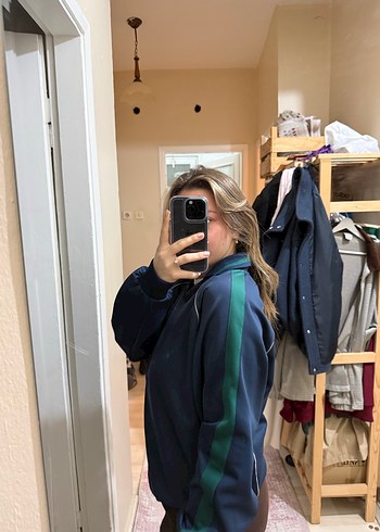 Kadın Lacivert Uzun Kollu Sweatshirt - Görsel 2