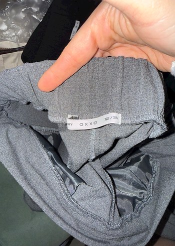 Kadın Siyah Beli Bağlamalı Rahat Kumaş Pantolon - Görsel 3