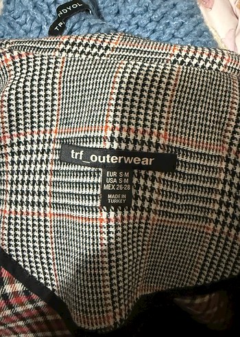 Gri Ekose Kadın Blazer Ceket - Görsel 5