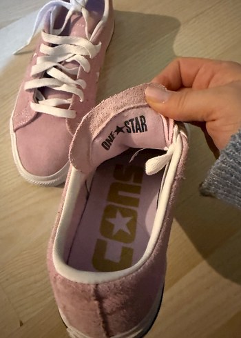 Pembe Eflatun Süet Bağcıklı Kadın Spor Ayakkabı - Görsel 4