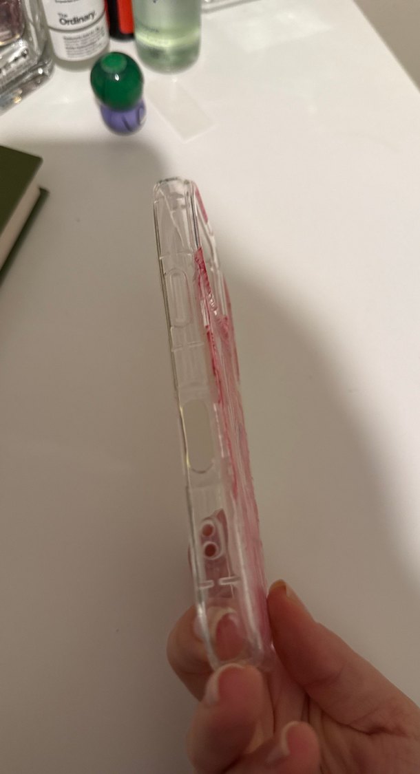 Iphone 16 Pro Pembe Şeffaf Denizanası Desenli Telefon Kılıfı - Görsel 4