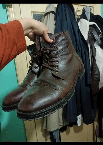 Kahverengi Deri Erkek Bot - Görsel 2