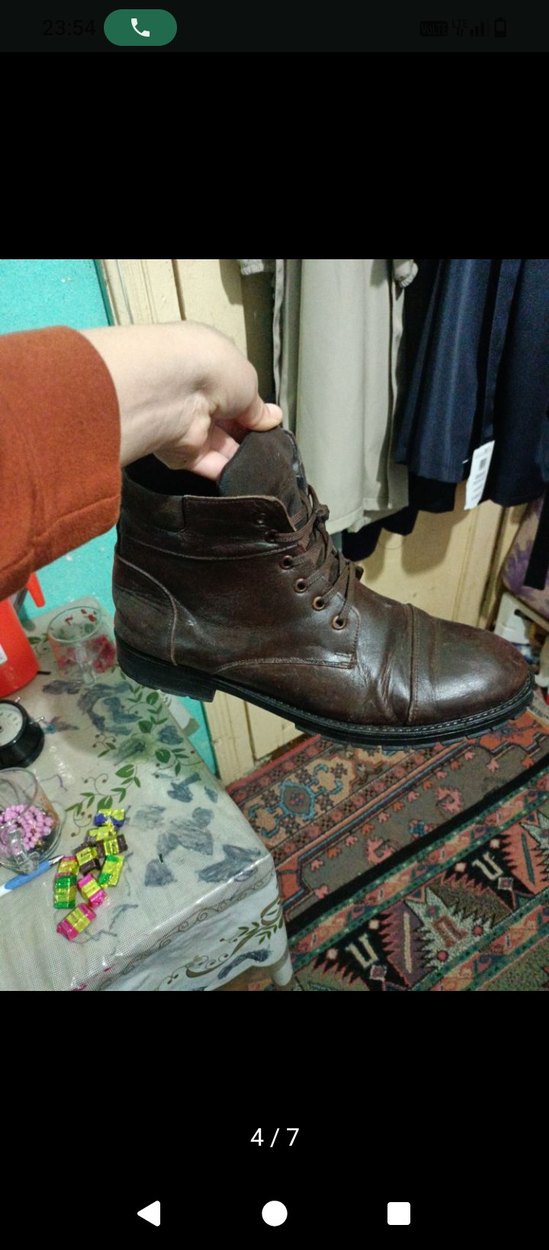 Kahverengi Deri Erkek Bot - Görsel 3