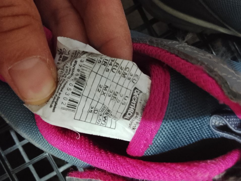 Kız Çocuk Gri Spor Ayakkabı Velcro Bantlı - Görsel 3