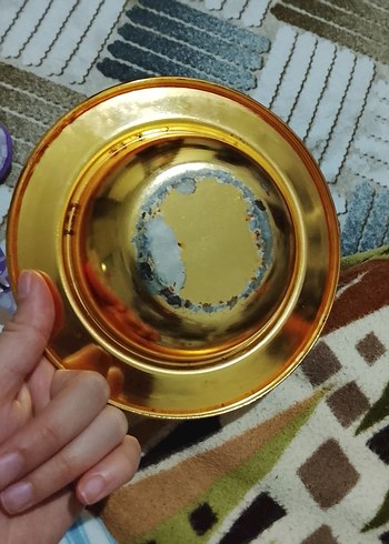 Altın Renk Parlak Tabak - Görsel 2