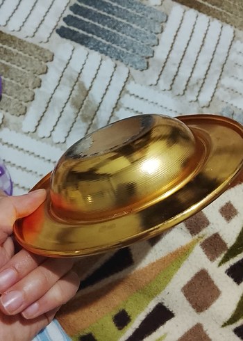 Altın Renk Parlak Tabak - Görsel 3