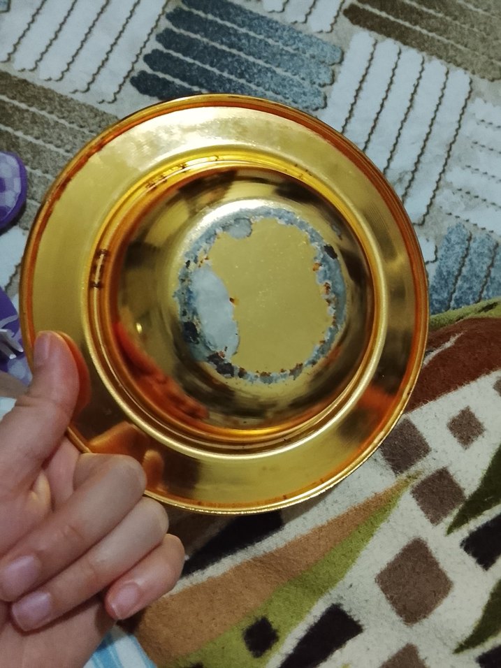 Altın Renk Parlak Tabak - Görsel 2