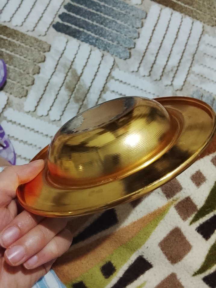 Altın Renk Parlak Tabak - Görsel 3