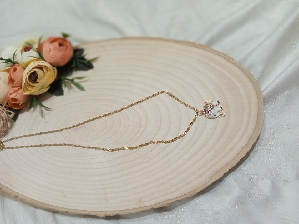 Renkli Payetli Bohem Fil Charm - Görsel 2