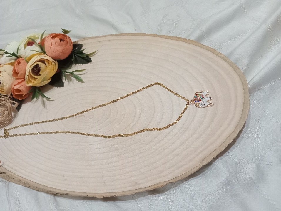 Renkli Payetli Bohem Fil Charm - Görsel 3