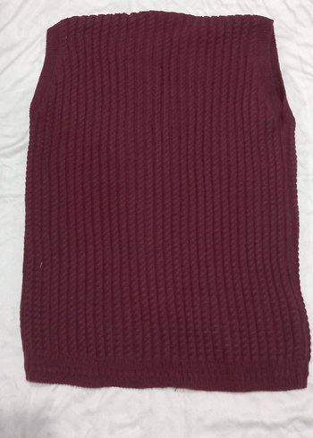 Bordo Örgü Anne yeleği - Görsel 3