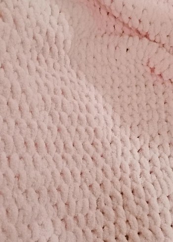 Pembe Örgü Çocuk Battaniyesi - Görsel 5