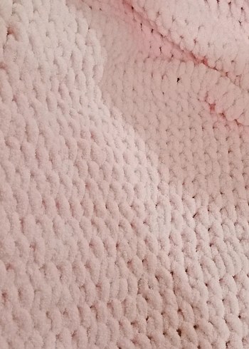 Pembe Örgü Çocuk Battaniyesi - Görsel 4