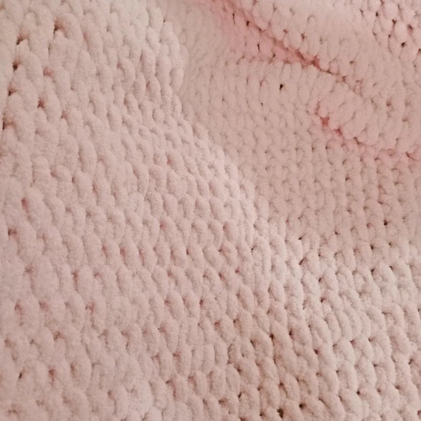 Pembe Örgü Çocuk Battaniyesi - Görsel 5