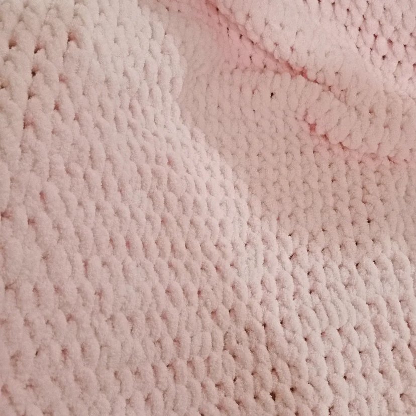 Pembe Örgü Çocuk Battaniyesi - Görsel 4