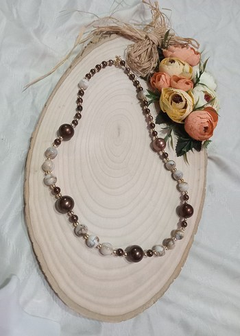 Uzun Bohem Boncuklu Kadın Kolye - Görsel 4