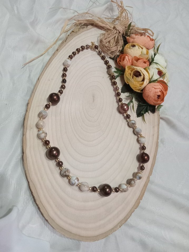 Uzun Bohem Boncuklu Kadın Kolye - Görsel 4