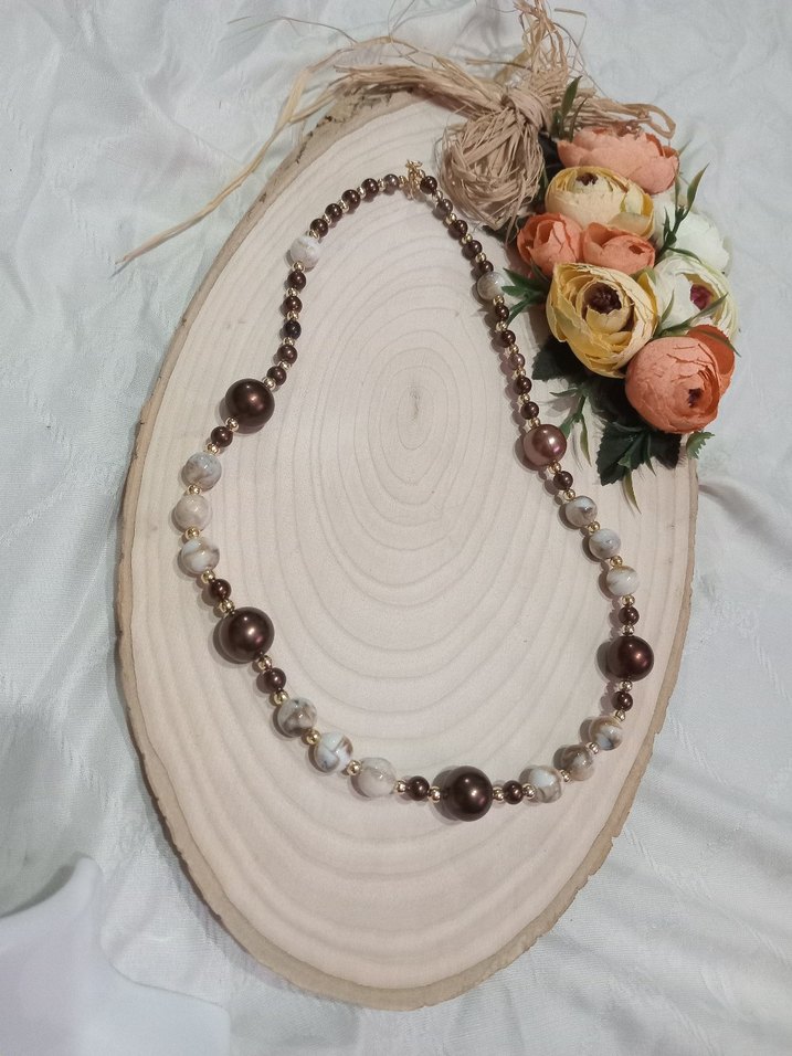 Uzun Bohem Boncuklu Kadın Kolye - Görsel 3