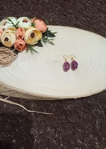 Mini Turkuaz Boncuklu Kadın Küpe - Görsel 11