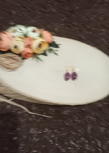 Mini Turkuaz Boncuklu Kadın Küpe - Görsel 15