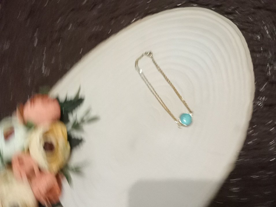 Bohem Zincir Detaylı Turkuaz Bileklik - Görsel 3