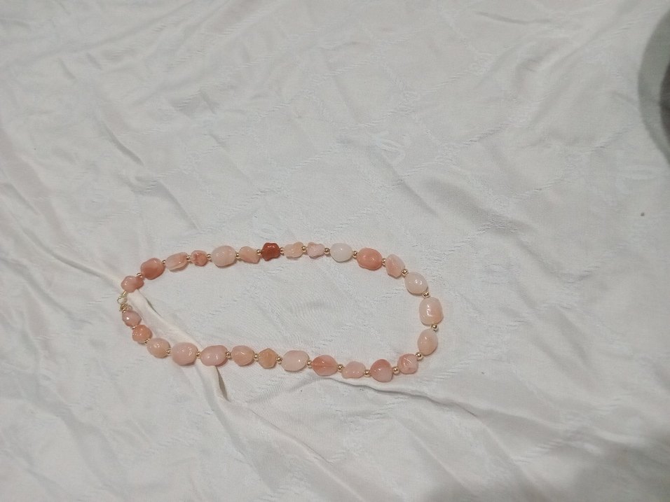 Bej Boncuklu Uzun Bohem Kolye - Görsel 3