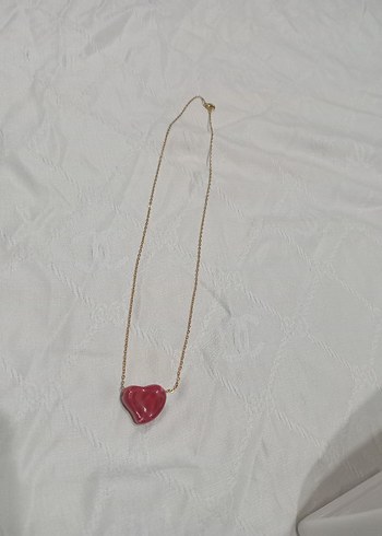 Uzun Zincirli Kırmızı Bohem Kolye - Görsel 4