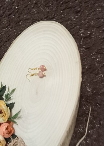 Turkuaz Mini Boncuklu Kadın Küpe - Görsel 4