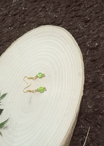 Turkuaz Mini Boncuklu Kadın Küpe - Görsel 8