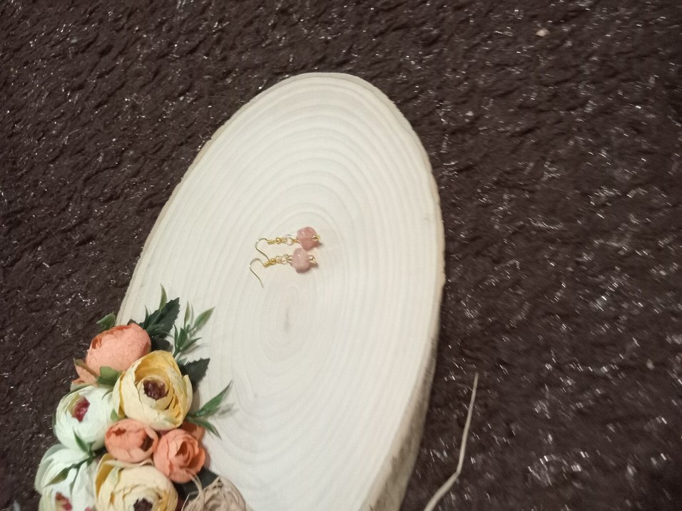 Turkuaz Mini Boncuklu Kadın Küpe - Görsel 4