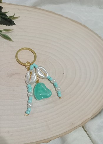 Boncuklu Turkuaz Bohem Anahtarlık - Görsel 4